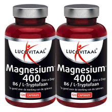 2X Lucovitaal Magnesium 400 met l tryptofaan 120 capsules