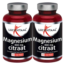 2X Lucovitaal Magnesium Citraat 400mg 150 tabletten