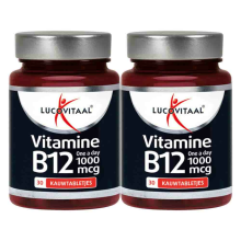 2X Lucovitaal Vitamine B12 1000mcg 30 kauwtabletten