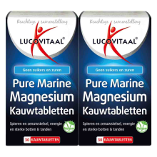 2X Lucovitaal Marine Magnesium 30 kauwtabletten