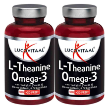 2X Lucovitaal L theanine Omega 3 210 capsules