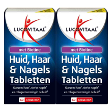 2X Lucovitaal Huid Haar Nagels met Biotine 60 tabletten