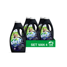 4X Dreft Vloeibaar Wasmiddel Zwart & Donker 32 Wasbeurten 1,4 liter