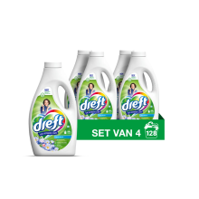 4X Dreft Vloeibaar Wasmiddel Blue Dream 32 Wasbeurten 1,4 liter