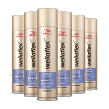 6X Wella Flex Haarspray 2 Days Volume Extra Strong 250 ml