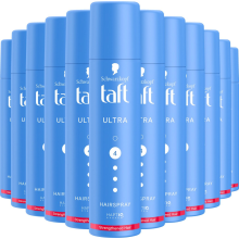 Bosch 12x Taft Hairspray Ultra Strong Pocket Size 75 ml