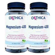 2X Orthica Magnesium 400 60 tabletten