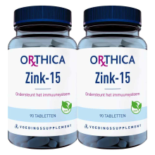 2X Orthica Zink 15 90 tabletten
