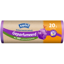 12X Swirl Pedaalemmerzakken Geparfumeerd met Trekband 20L 12 stuks