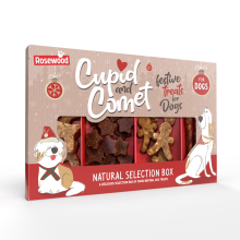 Blokker.Nl Rosewood Cupid & Comet Traktatiedoos Kerst Hondensnacks 175 gr