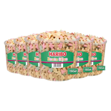 6X Haribo Zoute Rijen 150 stuks