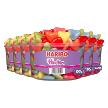 6X Haribo Schuim Harten 150 stuks