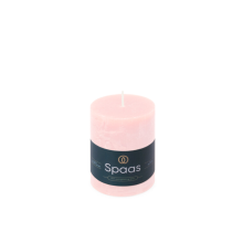 8X SPAAS Rustieke Pillarkaars ± 35 branduren Lichtroze