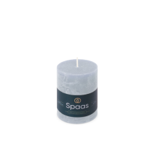 8X SPAAS Rustieke Pillarkaars ± 35 branduren Lichtblauw