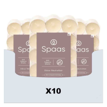 10X SPAAS Anti tabak theelicht blokverpakking ± 4,5 branduren 30 stuks