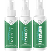 3X Biofreeze Pijnstillende Spray Spieren en Gewrichten 118 ml