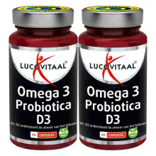2X Lucovitaal Omega 3 Probiotica & Vitamine D3 60 capsules