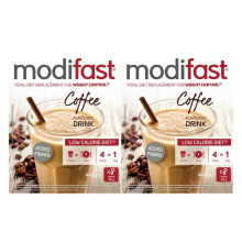 2X Modifast Weight Control Milkshake Koffie 8 x 55 gr