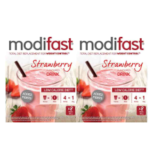 Le Creuset 2x Modifast Weight Control Milkshake Aardbei 8 x 55 gr