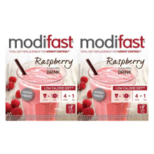 2X Modifast Weight Control Milkshake Raspberry 8 x 55 gr