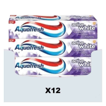 12X Aquafresh Tandpasta Active White 100 ml