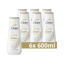 6X Dove Verzorgende Douchegel Nourishing Silk 600 ml
