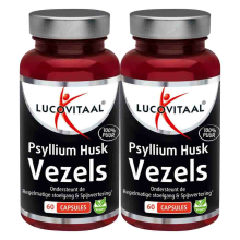 2X Lucovitaal Psyllium Husk Vezels 60 capsules