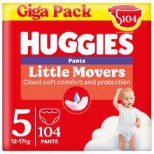 Huggies Little Movers Luierbroekjes Maat 5 (12   17 kg) 104 stuks