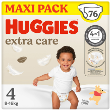 Huggies Extra Care Luiers Maat 4 (8   16 kg) 76 stuks