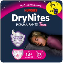 8X Huggies Absorberende Luierbroekjes Girl 13+ jaar 9 stuks