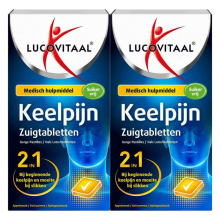 2X Lucovitaal Keelpijn 10 zuigtabletten