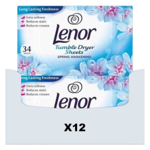 12X Lenor Droogtrommeldoekjes Spring Awakening 34 stuks