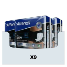 9X Attends For Men 4 14 stuks