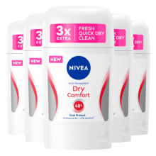 5X NIVEA Deodorant Stick Dry Comfort 50 ml