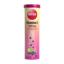 4X Roter Vitamine C 1000 mg Appel  Zwarte Bes 15 bruistabletten