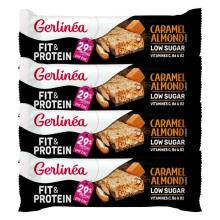 4X Gerlinea Fit & Protein Reep Caramel Almond 45 gr