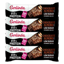 4X Gerlinea Fit & Protein Reep Chocolate Almond 45 gr