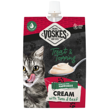 15X Voskes Original Cream Kattensnack Tonijn & Rund 90 gr