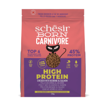 8X Schesir Born Carnivore Kattenvoer Chicken & Herring 255 gr