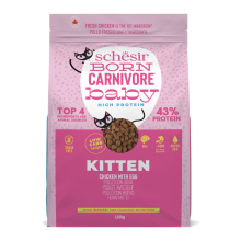 Schesir Born Carnivore Kitten Kattenvoer Chicken & Egg 1,25 kg