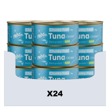 24X Prins Chunky Paté Kattenvoer Nat Tonijn & Kip 70 gr