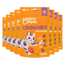 Edgard & Cooper 8x Edgard & Cooper Adult Crunchies Kattensnack Kip 50 gr