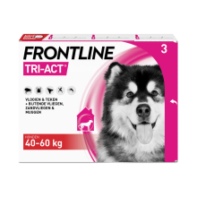 Frontline Tri Act Anti Vlooien en Teken Druppels XL 3 pipetten