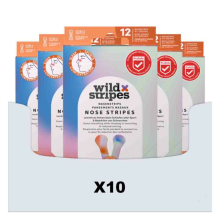 10X Wild Stripes Neusstrips Sunrise 12 stuks
