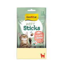 12X GimCat Mini Sticks Kattensnack Zalm & Quinoa 50 gr