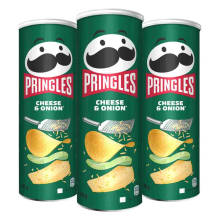 3X Pringles Chips Cheese & Onion 165 gr