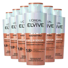 6X L'Oréal Elvive Fiber Booster Anti Haaruitval Shampoo 200 ml