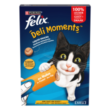 Felix Kattensnack Deli Moments Liquid Kip 4 x 10 gr