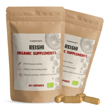 2X Cupplement Reishi Organic Supplements 60 capsules