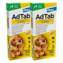 2X AdTab Anti Vlo en Teek Kauwtabletten Hond >11 22 kg 3 tabletten